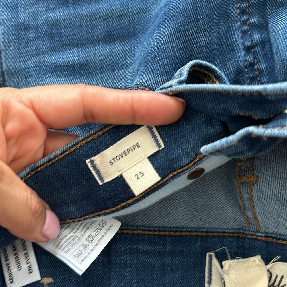 MADEWELL Stovepipe Jeans Size 25 Medium Wash - Picture 8 of 14